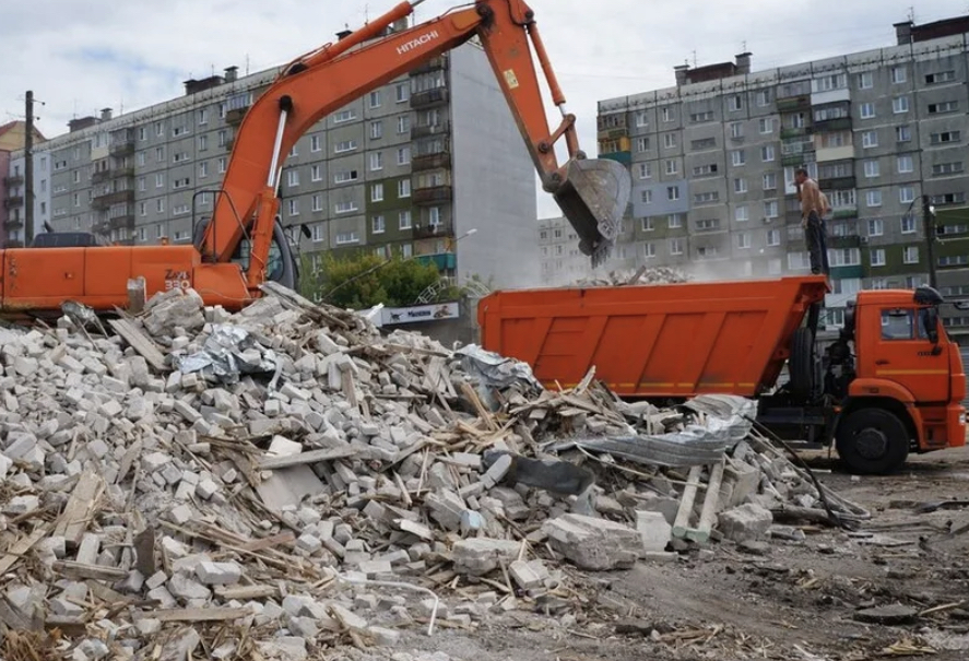 вывоз строительного мусора от демонтажа и сноса зданий и сооружений вывоз строительного мусора